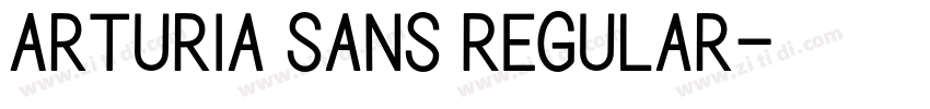 Arturia sans Regular字体转换